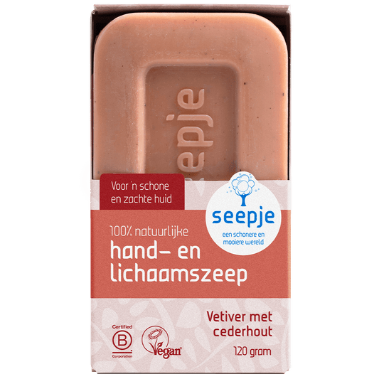 Handzeep Vetiver met Cederhout - Seepje